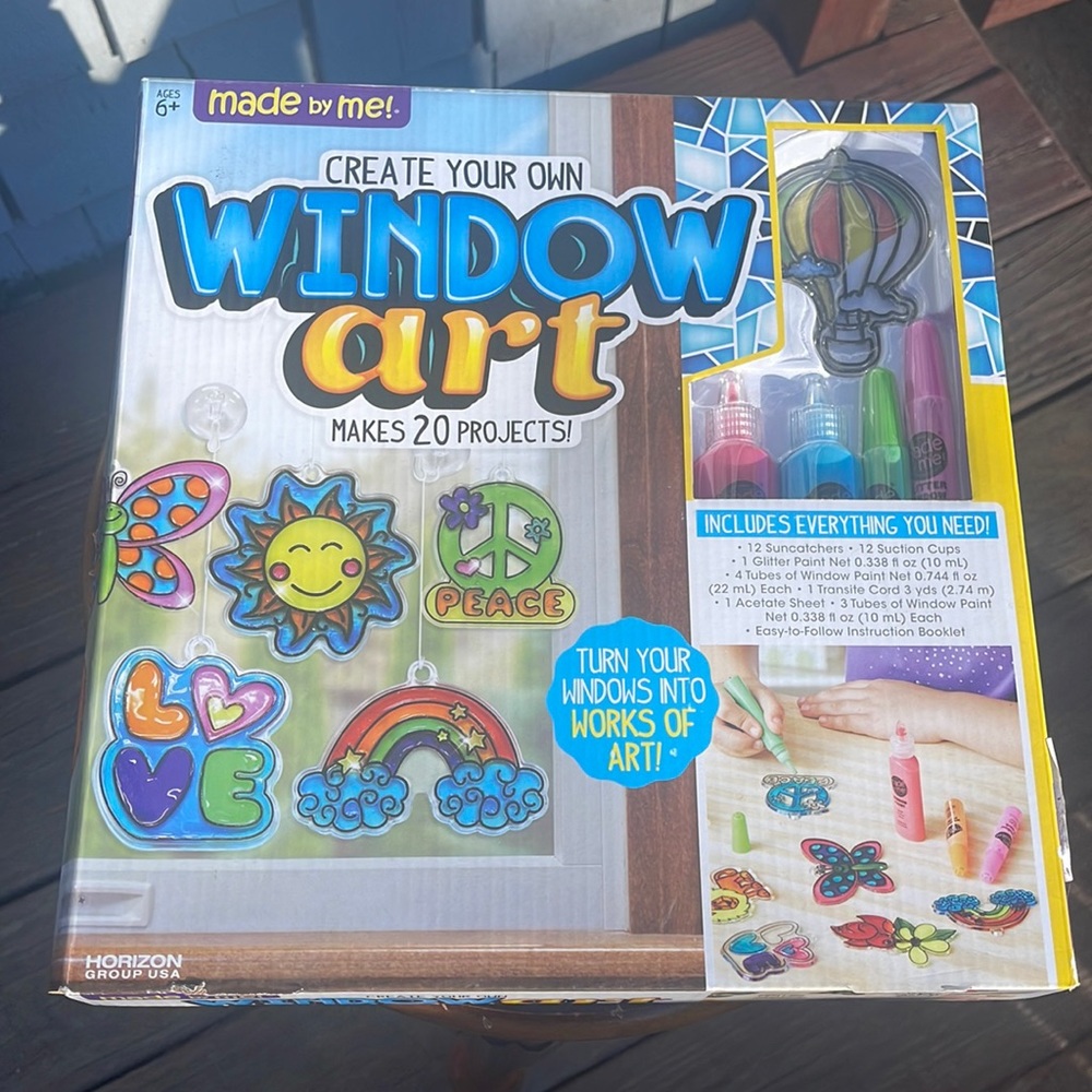 Window Art Made by Me- Makes 20 Projects- NIB- Holiday Gift - Create Your Own
